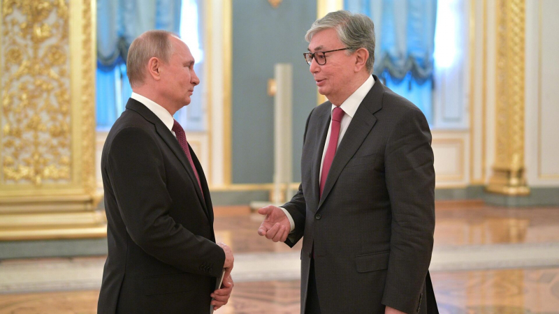 Путин и Токаев подтвердили настрой на укрепление партнерства двух стран